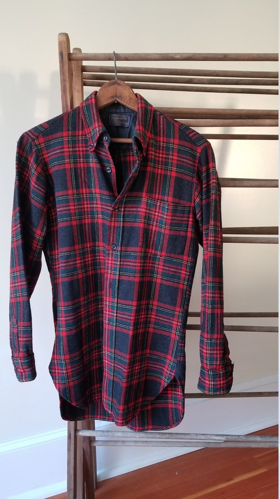 Pendleton Wool Plaid Fireside Button 