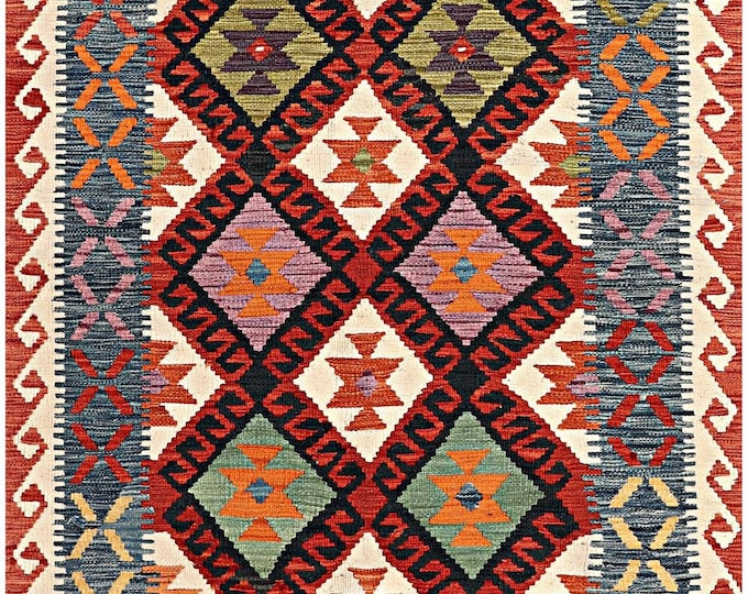 4x6 rug Brand new 191x125cm traditional rug flatwoven rug contemporary rug Afghan kilim rug natural wool Area rug oriental maimana kilim rug