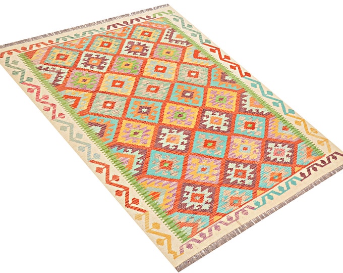 5x8 rug 240x170cm Afghan kilim rug handmade rug traditional rug flatwoven contemporary rug maimana kilim rug area rug handwoven rug wool rug