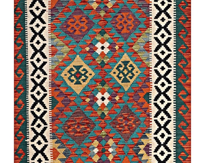 3x5 rug 154x98cm handmade Afghan kilim rug traditional rug flatwoven rug contemporary rug kilim rug area rug natural wool rug maimana kilim