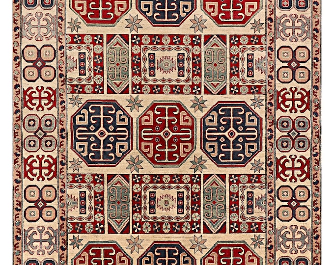 6.8x9.8 Area rug 295x205cm Authentic Brand New Handmade rug hand knotted high quality Afghan kazak rug traditional oriental natural wool rug