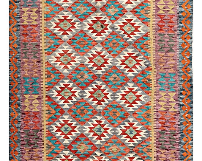 5x7 rug 212x152cm Brand new traditional rug flatwoven rug contemporary rug Afghan kilim rug natural wool Area rug oriental maimana kilim rug