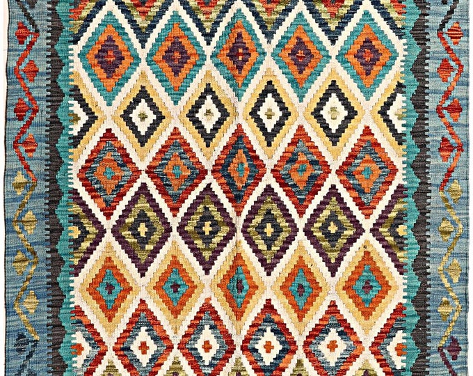 4x6 rug Brand new 175x113cm traditional rug flatwoven rug contemporary rug Afghan kilim rug natural wool Area rug oriental maimana kilim rug