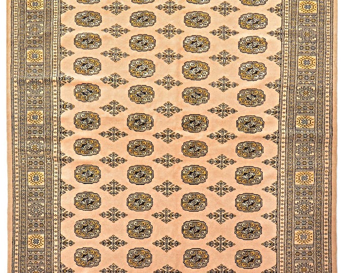 6.4x10 rug 305x197cm bokhara rug hand knotted wool area rug traditional beige rug handmade oriental rug super soft rug pakistani bukhara rug