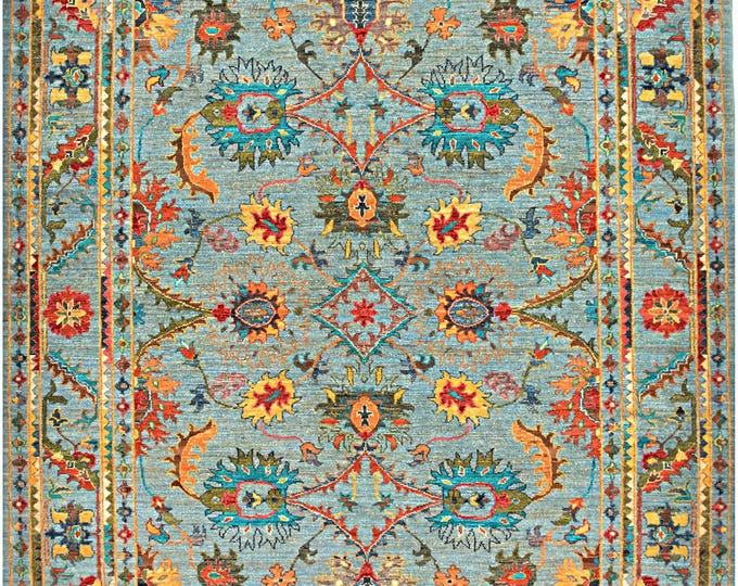 5.6x8 rug 250x170cm unique Authentic Handmade hand knotted fine quality Afghan rug natural wool traditional oriental Ariana khurjin area rug