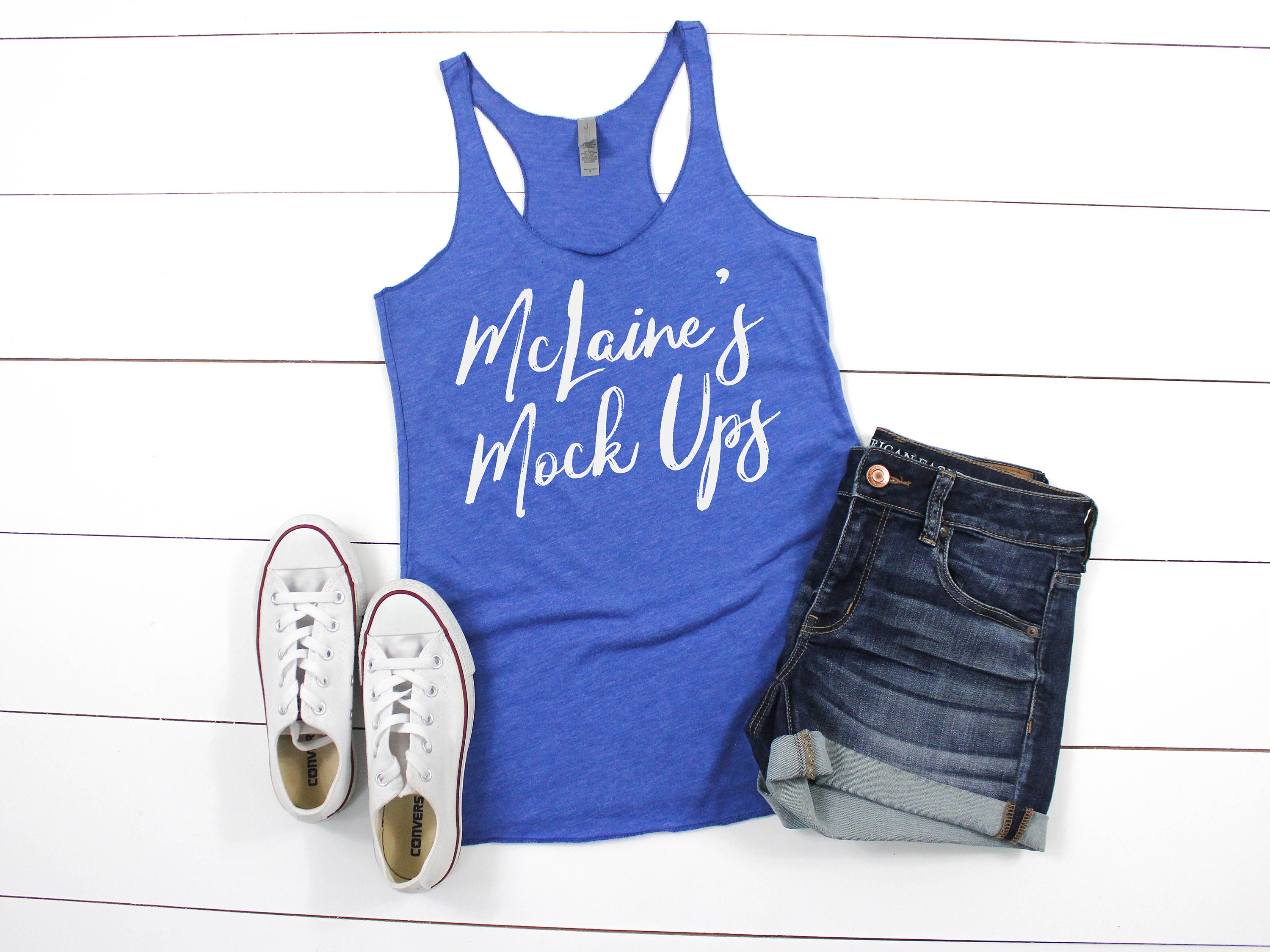 6733 Vintage Royal Mockup Next Level Tank Mockup Racerback Tank Mock Up Vintage Royal Next Level Tank Top Mockup Blue Tank Mockup