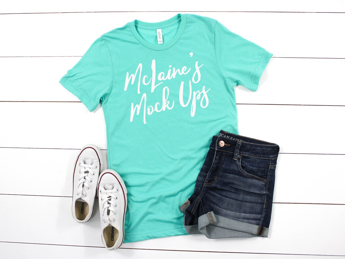 bella canvas mint triblend