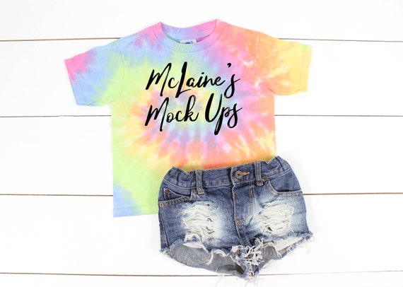 Download Tie Dye Eternity Cd100y Cd1160 Mock Up Flat Lay Shirt Mock Etsy