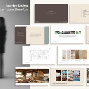 Interior Design Presentation Template | Adobe InDesign Client Design Concept Deck