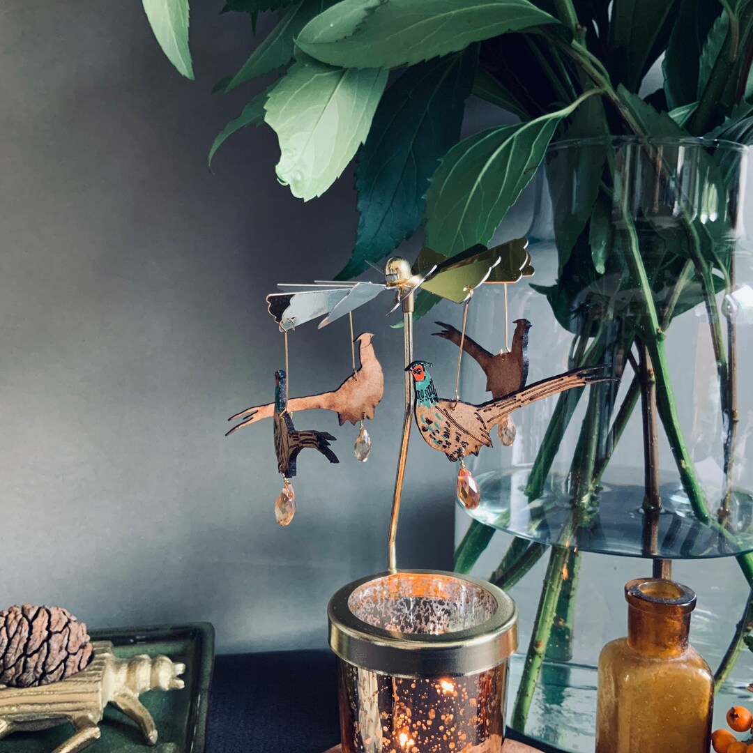 Pheasant Candle Carousel - Etsy