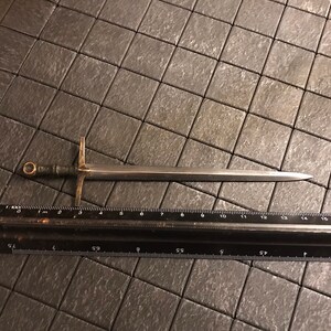 Tiny Hand Forged Bastard Sword For Miniature Collectors Or Dnd Etsy