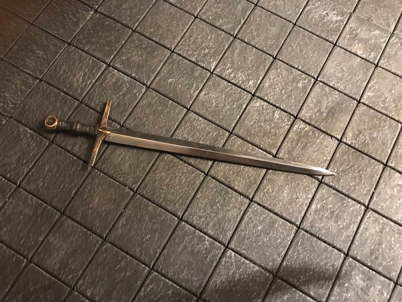 Tiny Hand Forged Bastard Sword For Miniature Collectors Or Dnd Etsy