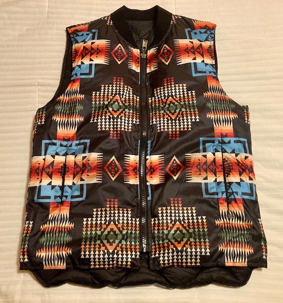 Pendleton Down Vest Womens Small Southwestern Vest - Etsy