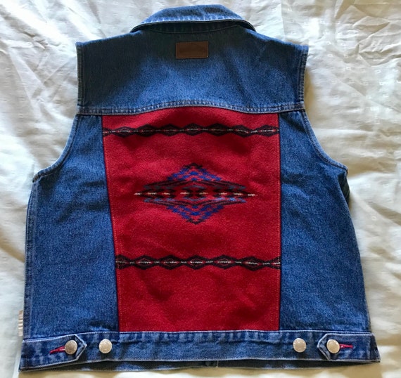 Pendleton Denim Vest>Women's Small, Native Style J