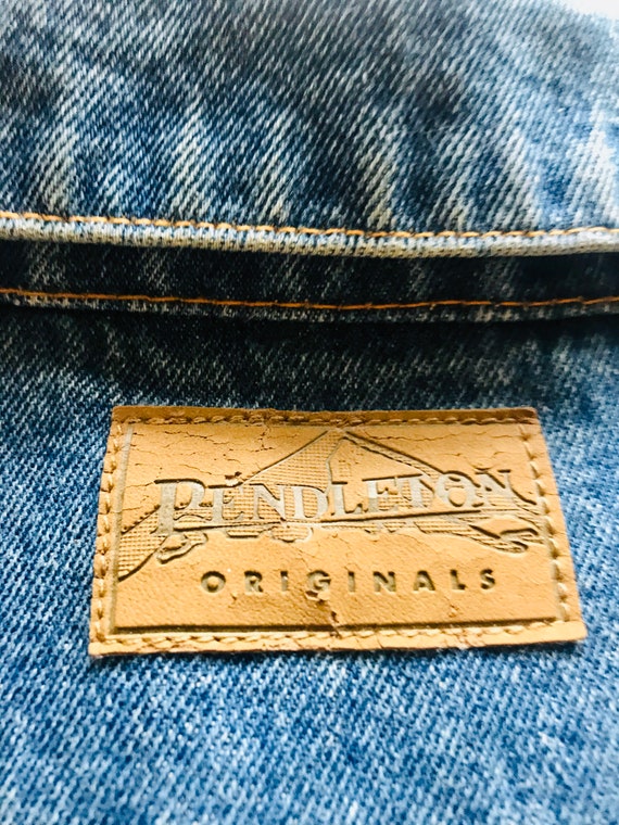 Pendleton Denim Vest>Women's Large, Native Style … - image 3