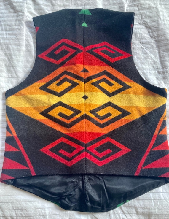 Pendleton Wool Vest> Men’s Small, Southwestern Ve… - image 7