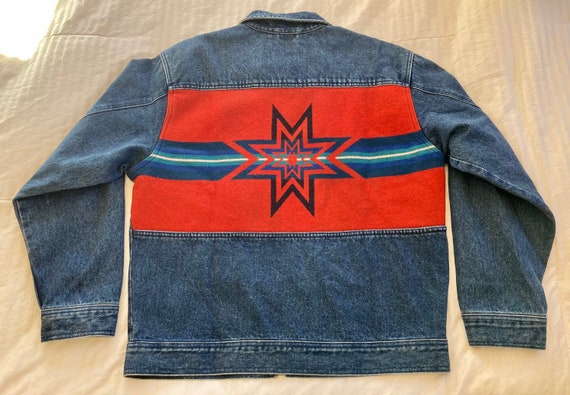 Pendleton Denim Jacket>Men's Medium, Native Style… - image 1