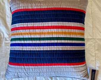 Pendleton quiltad bomullskudde > 45x45 cm kudde, sydvästlig dumpkudde, kudde i inhemsk stil, Pendleton kudde