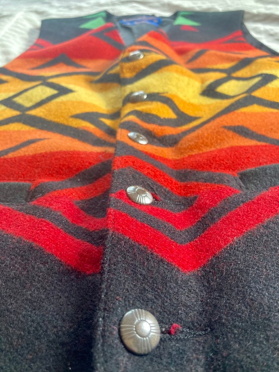 Pendleton Wool Vest> Men’s Small, Southwestern Ve… - image 4