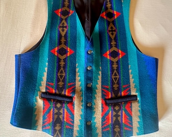 Pendleton Wool Vest> Men's L/XL (46), Southwestern Vest, Native Style Jacket, Pendleton Jackets, Native Style Vest, Pendleton Vest