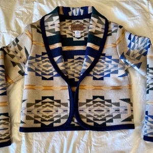 Pendleton Wool Jacket&gt;Women’s XS/Petite, Native Style Jacket, Southwest Jacket, Pendleton Jacket, Stylish Jacket
