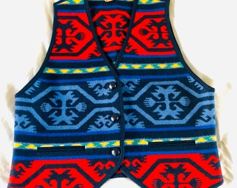 Pendleton Wool Vest> Women's Small, Native Style Jacket, Southwest Vest, Pendleton Jackets, Wool Vest,