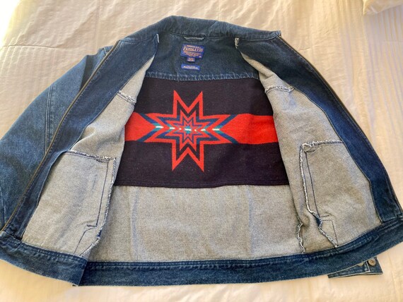 Pendleton Denim Jacket>Men's Medium, Native Style… - image 8