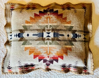 Pendleton Wool Pillow Sham> (25”x 21”) Wool Sham, Southwestern Throw Pillow, Native Style Pillow, Pendleton Pillow