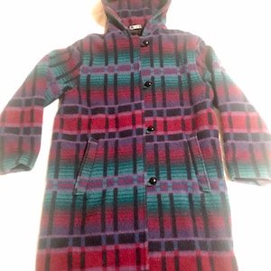 Woolrich Wool Jacket&gt;Women&#39;s Large w/ Hood, Native Style Jacket, Southwest Jacket, Pendleton Style Jacket, Wool Jacket, Stylish Jacket,