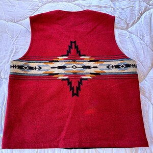 Pendleton Southwestern Vest, Native American Blanket Pendleton Southwestern Vest, Native American Blanket