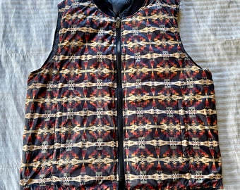Pendleton-donsvest, heren groot, zuidwestelijk hemd, vest in inheemse stijl, Pendleton-jassen, donsvest