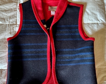 Chaleco de lana unisex Pendleton>Chaqueta mediana para hombre, estilo nativo, chaleco del suroeste, chaquetas Pendleton, chaleco de lana,