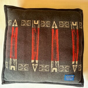 Pendleton Wool Cushion> 19.5” x 18.5” Wool Pillow,  Southwestern Throw Pillow, Native Style Cushion, Pendleton Pillow