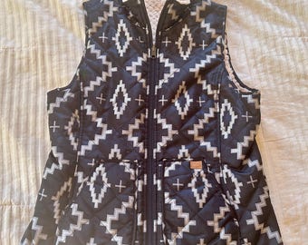 Pendleton-vest> dames Small/Petite, Southwestern-vest, Native Style-vest, Pendleton-vesten