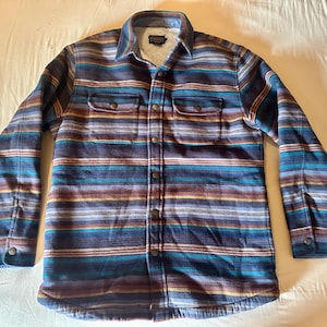 Chaqueta Pendleton/Franela > Talla M para hombre, Chaqueta de estilo nativo americano, Chaqueta del suroeste, Chaqueta Pendleton, Chaqueta elegante, Chaqueta abrigada