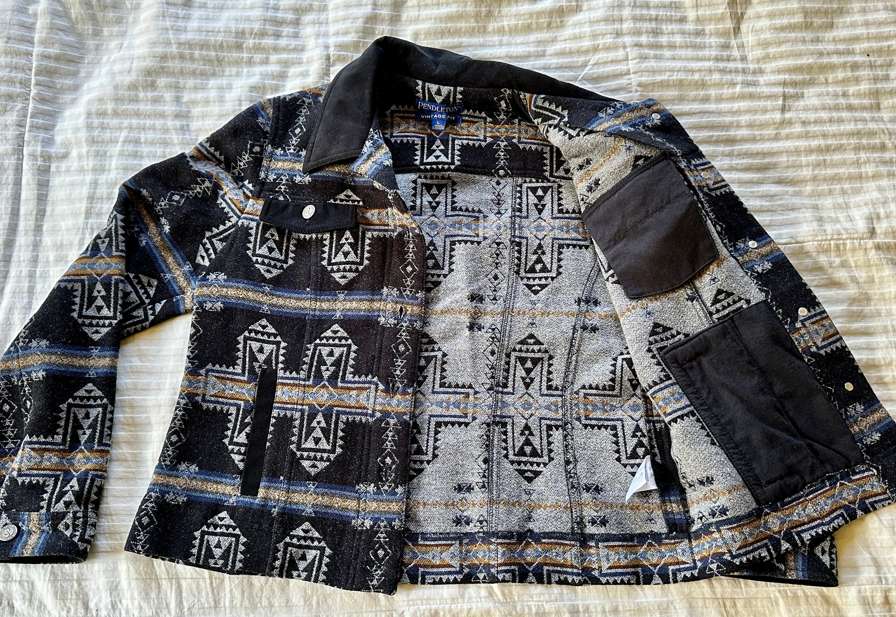 Pendleton Jacket Large Pendleton Women's Wool Jacket>women's Large, Native Style Jacket ...