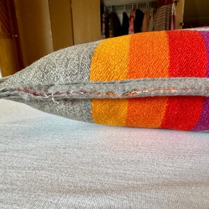 Pendleton Wool Cushion> 16” x 17” Wool Throw Pillow, Southwestern Throw Pillow, Native Style Cushion, Pendleton Pillow image 6