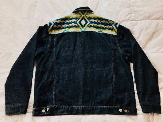 Pendleton Denim Jacket>Men's Large, Native Style J