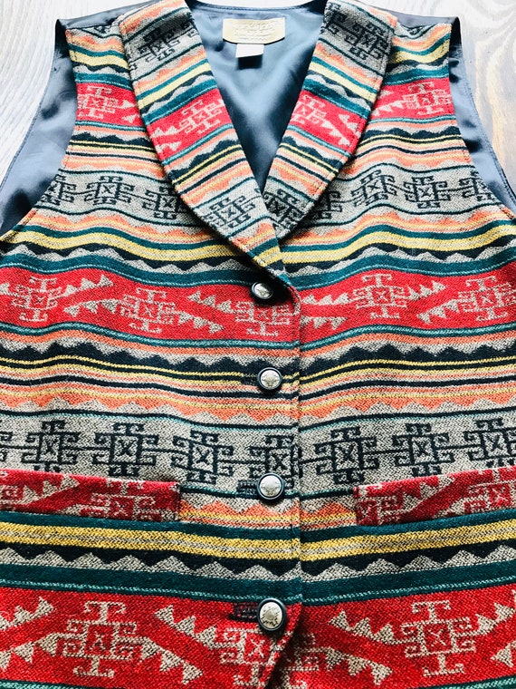 Pendleton Wool Vest>Women's Size 8/medium, Native… - image 5