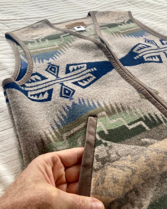 Pendleton Wool Vest> Women’s Small, Southwestern … - image 4