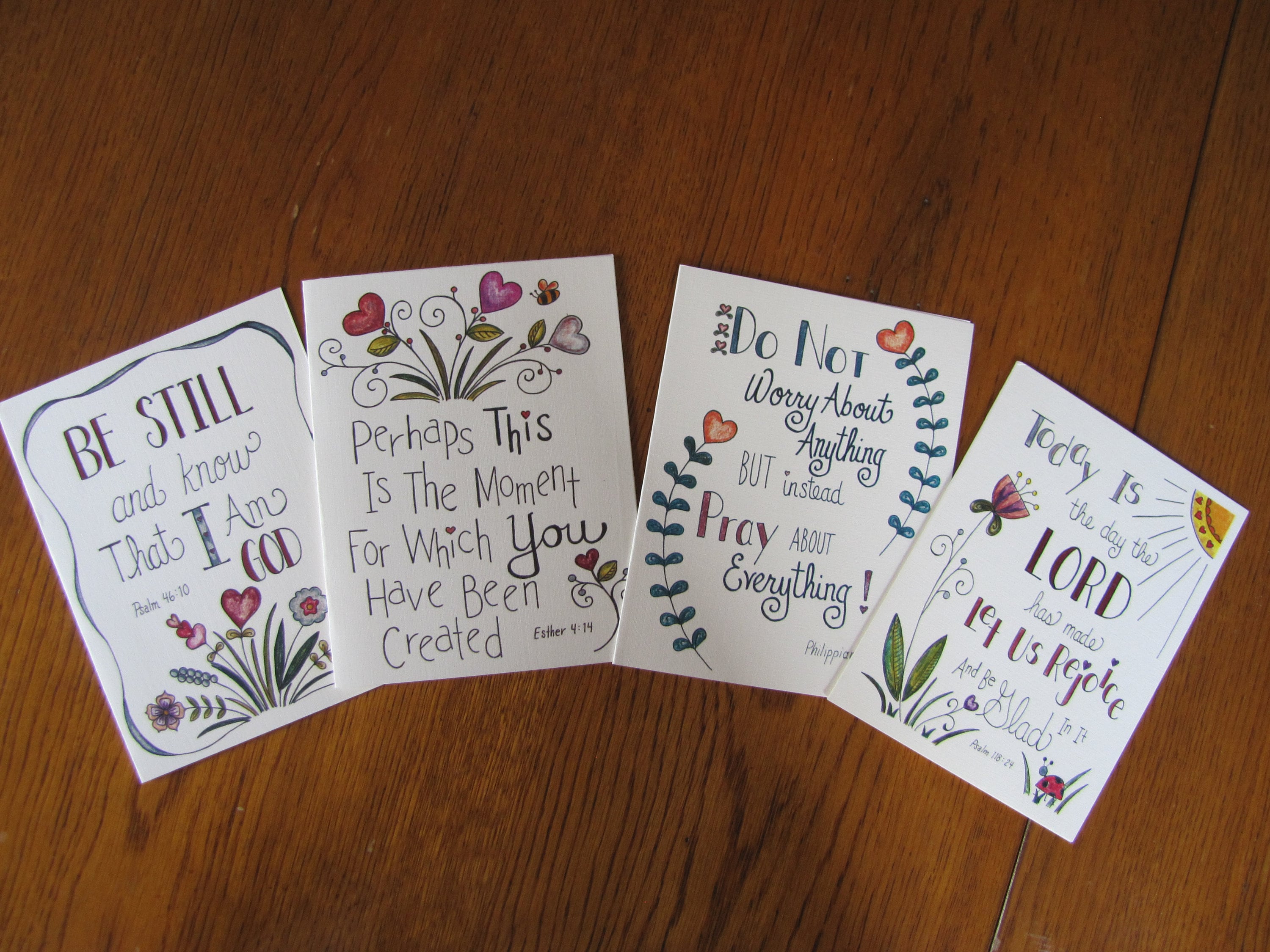 Religious Note Cards8HandDesigned&LetteredReligious Note Etsy