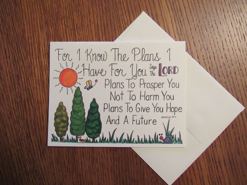 Religious Note Cards 8 Assorted Bible Verse Note Cards Hand Etsy