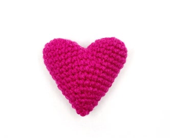 Hot Pink Heart Cat Toy