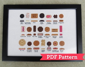 Aussie Biccies Cross Stitch Digital PDF Pattern