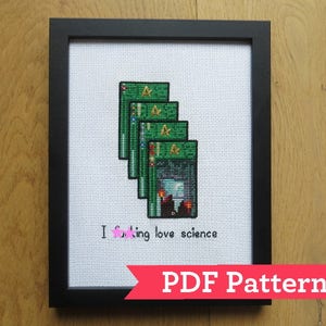 7 Wonders - I F***ing Love Science - Cross Stitch Pattern