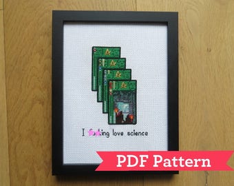 7 Wonders - I F***ing Love Science - Cross Stitch Pattern