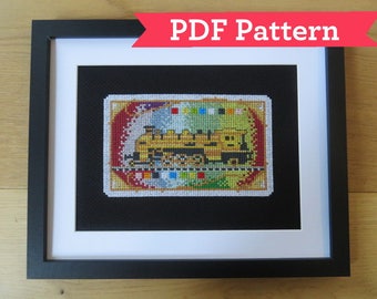 Ticket To Ride Cross Stitch Digital PDF Pattern