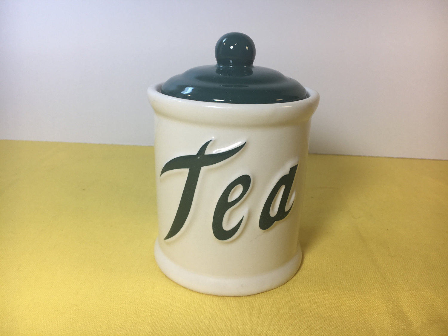 Vintage Himark Tea Canister, Ceramic Tea Can, Tea Canister made in