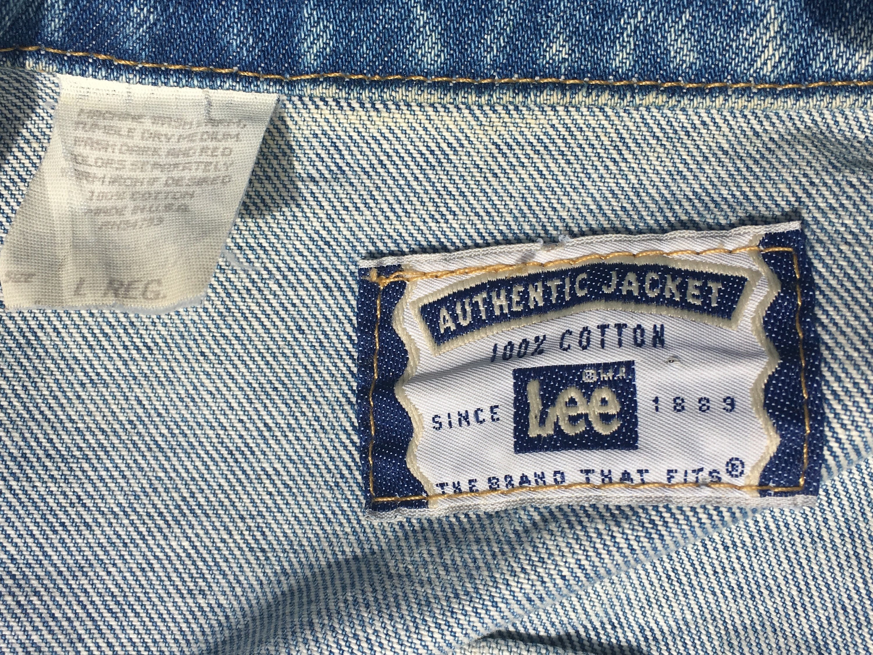 Vintage Lee Cowboy Jacket, Men's L Regular Blue Jean Coat, 100% Cotton ...