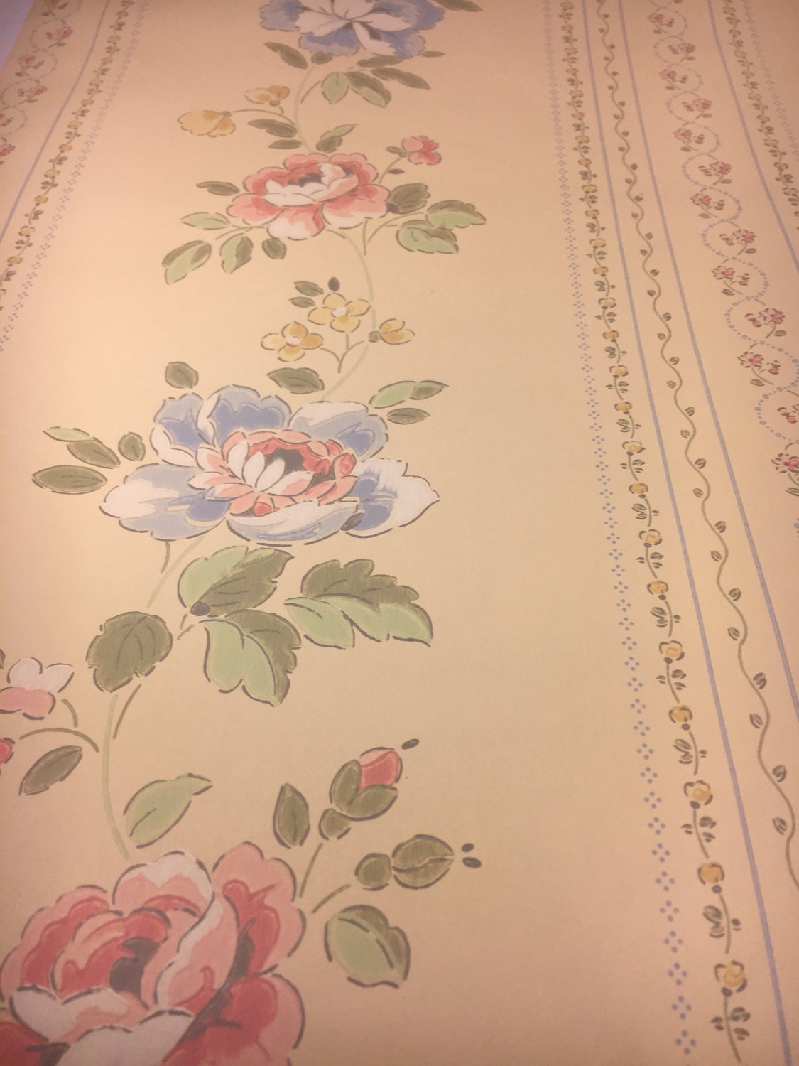Vintage Beige Wallpaper 80 S Almond Wall Paper Home Decor